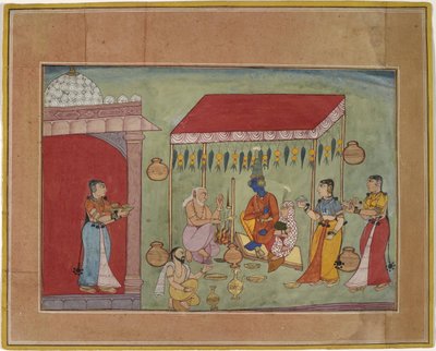 The Marriage of Krishna and Rukmini by Unbekannt Unbekannt